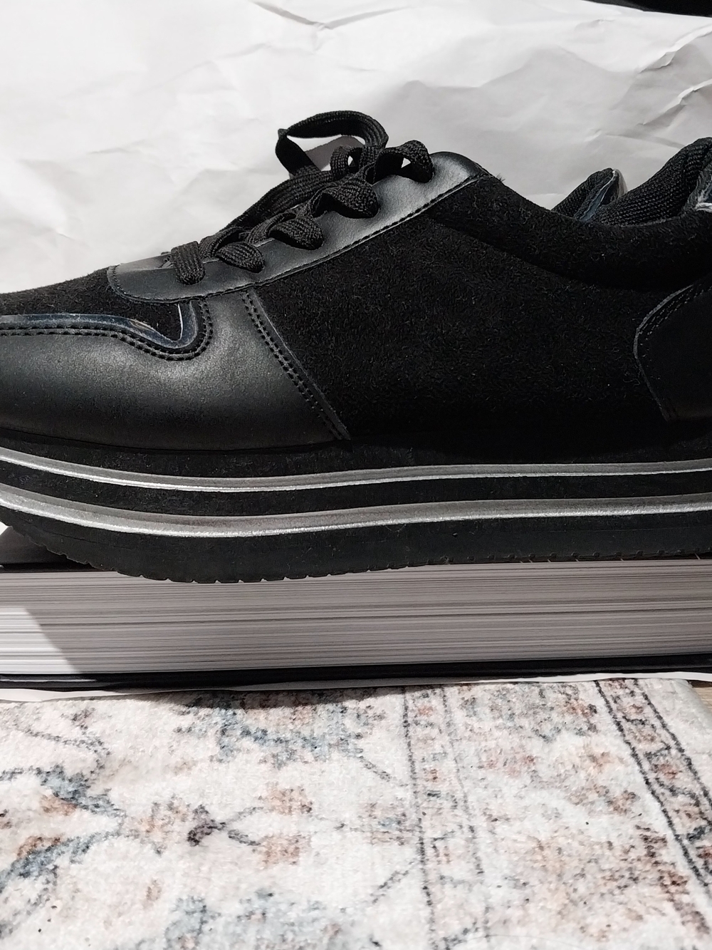 Women's Black Platform Casual Sneakers - Forever 21